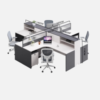 Bureau de bureau simple poste de travail d'entreprise poste de travail du personnel bureau des employés