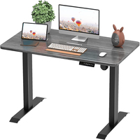 Bureau Électrique Réglable en Hauteur Assis-Debout, Piétement Intelligent Électrique pour Table Relevable, Poste de Travail Ergonomique