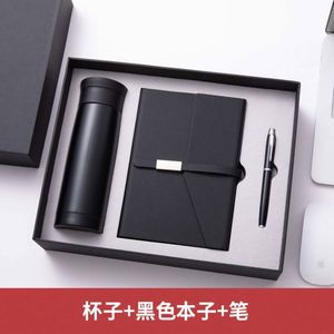 Wholesale Corporate Leather Notebook Bottle Gift Sets Custom Luxury A5 Diary <b>Note</b> <b>Book</b> Agenda Meeting Notepad Gift Box With Pen - Product Image 3