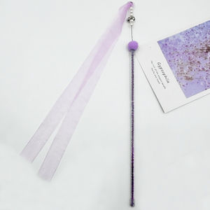 Fairy <span class=keywords><strong>Pet</strong></span> Interactive & Movement Spielzeug Cat Stick Glocken feder Long Rod Bite-Resistant Self-Fun Beruhigendes Katzen spielzeug - Product Image 4