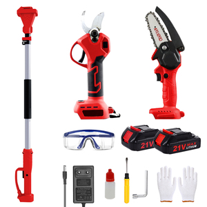 Scie à chaîne télescopique à batterie lithium rechargeable 21-24V pour usage industriel, bricolage et OEM, avec longue poignée pour la coupe du bois - Product Image 2