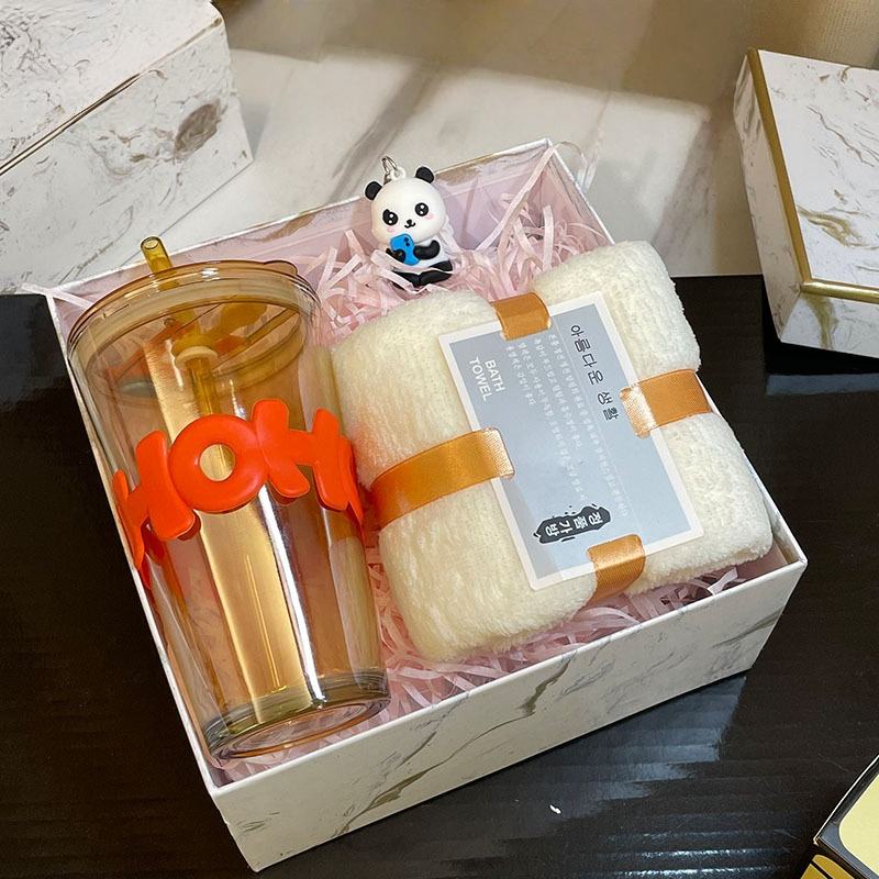 Package 2: Large Bamboo Mug + Towel + Keychain
