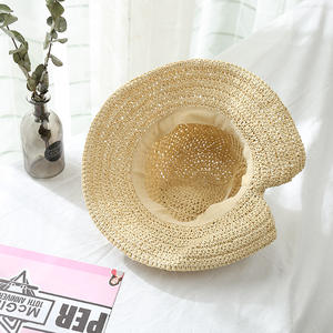 Sombrero <span class=keywords><strong>de</strong></span> Paja <span class=keywords><strong>de</strong></span> Ala Ancha con Lazo <span class=keywords><strong>de</strong></span> Moda para Fiestas <span class=keywords><strong>de</strong></span> Verano, Color Puro, Protección Solar, Sombrero <span class=keywords><strong>de</strong></span> <span class=keywords><strong>Pescador</strong></span>, para Viajes al Aire Libre, Playa, Mar - Product Image 6