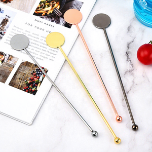 أداة خلط المشروبات المعدنية المخصصة بشعار مخصص، عصا تقليب الكوكتيل من الفولاذ المقاوم للصدأ 304 لتحريك المشروبات والكوكتيلات - Product Image 3