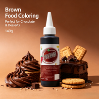 Colorant Alimentaire Liquide Comestible en Gros 140g, Ingrédients de Décoration pour Pâtisserie, Colorant Concentré pour la Fabrication de Sprinkles de Desserts, Durée de Conservation 48 Mois