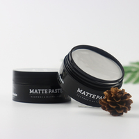 Nouveauté, pommade mate label Oem, sans brillance, aspect naturel mat, facile à laver, pâte à modeler pour hommes