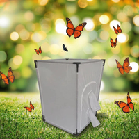 Habitat de Luxe Solide pour Papillons, Grande Cage d'Élevage d'Insectes, Manchon en Maille pour Monarches et Reptiles, Boîte Écologique à Fermeture Éclair