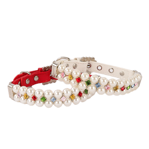 Juego de Correas y Collares para Mascotas de Lujo en PU con Diseño Floral y Remaches, Duraderos, con Cuerda de Tracción y Cierre de Hebilla para Perros Pequeños y Gatos, Venta al por Mayor - Product Image 2