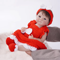 Kit de Muñecas Reborn de Vinilo Completo de Silicona Suave para Niñas, Simulación Realista de 20 Pulgadas y 50 Cm