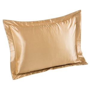 100% Polyester 80gsm Woven Plain <b>Satin</b> Fabric Eco-friendly Soft Hand Feel Standard Custom Size <b>Pillow</b> <b>Case</b> Hotel Home Hospital - Product Image 3