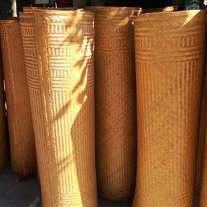 Handmade Bamboo Woven Mat 1.2x2 1.5x2 1.8m <b>Green</b> Yellow Decorative For Home Teahouse Interior Decoration - Product Image 1