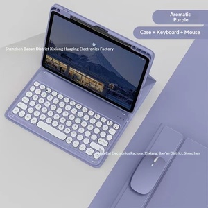 Étui en cuir pour <span class=keywords><strong>clavier</strong></span> de tablette MatePad 11.5 pour 7/8 Pro avec emplacement pour stylet et touches rondes - Modèle 0226 - Product Image 6