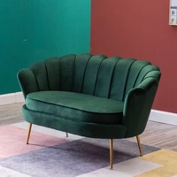 Fauteuil individuel de luxe léger pour salon, chaise Lotus simple