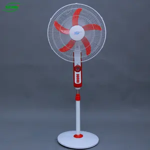 16'' 18'' USB phone battery charging solar cooling fan dc floor rechargeable standing fan with led light