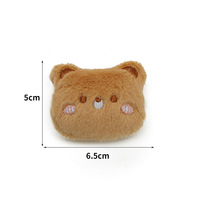 Broches en peluche en forme d'animaux de dessin animé coréens de mode 2025 en gros, panda, lapin, grenouille, ours, cochon, poussin, pour cadeau de mariage ou de fête