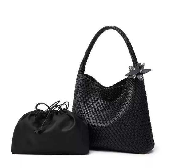 Black color [not purely handwoven]