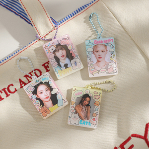 พวงกุญแจอะคริลิคใส่รูปนักเรียนการ์ตูนอนิเมะขนาด 1 นิ้ว พร้อมส่ง ขายส่ง รูปถ่ายเคลือบลามิเนต กรอบรูปแบบกำหนดเองได้ รูปไอดอล - Product Image 3
