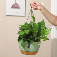 Pot de fleur suspendu décor à la maison jardinière Pot plante fleur en plastique paniers suspendus pour plantes extérieur auto arrosage Pots de fleurs