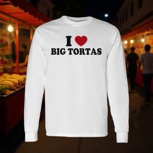Camiseta de manga larga con diseño de meme divertido de hombres mexicanos amantes de las grandes tortas - Product Image 3