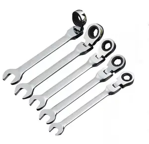 6-32mm Repair Tools Bike Torque Wrench Spanner Flexible Ratchet Wrench Set Open End Wrenches