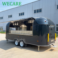 Wecare voiture de cuisine mobile camion de nourriture avec cuisine complète états-unis restauration fourgon four à pizza remorque entièrement équipée
