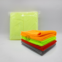 Serviettes de nettoyage de voiture en microfibre sans bords 40*40cm 350gsm écologiques avec logo imprimé Marque JX-MF Chine