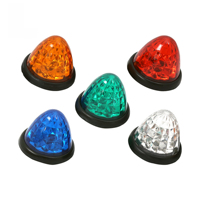Nouvelle lampe de signalisation LED conique 24V pour toit, nouvelle lampe d'avertissement latérale pour camion en forme de pastèque, lampe indicatrice de sécurité pour remorque de camion