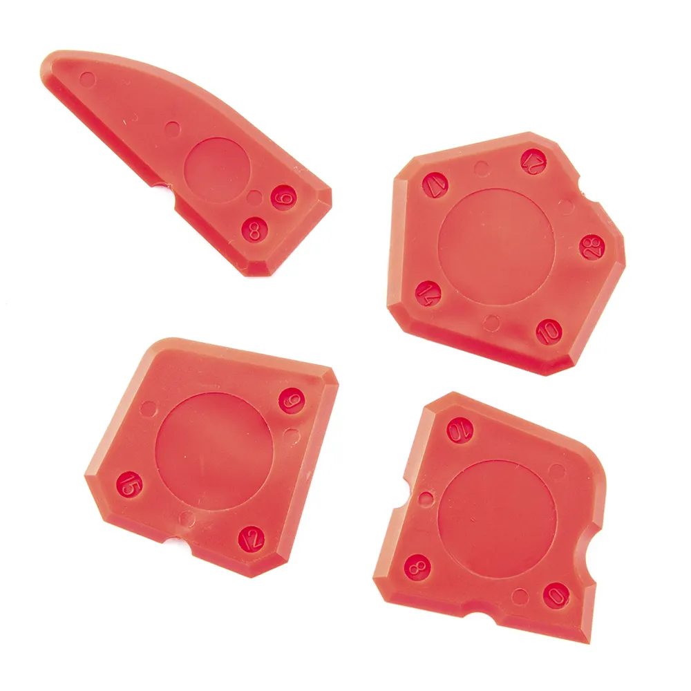 4 pezzi kit di strumenti per calafataggio sigillante strumento di finitura sigillante raschietto per cazzuola in silicone