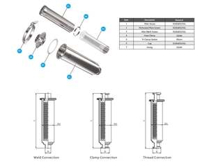 QiiMii Hochwertige Edelstahl klemme Sanitär Straight/Inline-Sieb/Filter SS304 SS316L - Product Image 4