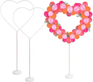 بالجملة بالونات الطابق حامل-جديد ترقية بالون مجموعة مسند ارتفاع الحب بالون حامل قلب شكل أقواس بالون لجدول الطابق طفل