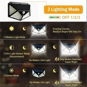 ไฟสวนโซลาร์ติดผนังกลางแจ้ง 3 รุ่น แบบอินเทอร์แอคทีฟ 100 LED กันน้ำ 5W พร้อมเซ็นเซอร์ตรวจจับความเคลื่อนไหว IP55 แสงเดย์ไลท์ 6000K มุมกระจายแสง 270 องศา - Product Image 3