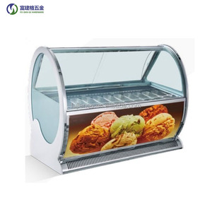 Tiếng ồn thấp tủ lạnh hiển thị Máy làm lạnh Kem Tủ đông kem hiển thị nhà máy trực tiếp bán đẹp trai phong cách Châu Âu - Product Image 4