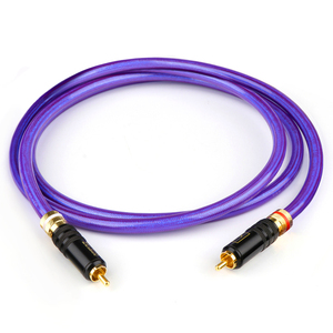 Cable RCA OFC de 75 ohmios Chapado en plata de primera calidad-Grado audiófilo para DAC, transporte de <span class=keywords><strong>CD</strong></span> y amplificadores de tubo (OCC + blindado, bajo ruido) - Product Image 6