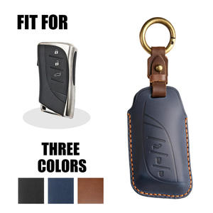 Funda de Cuero para Llaves de Coche, Bolsa para Llaves Inteligentes de Coche para Lexus ES350 LC500 LC500h LS500 LS500h GX460 LS500 UX250h - Product Image 1