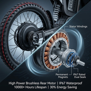 Vente en gros de motos tout-terrain sportives 72V haute puissance R19 pour E-Moto, personnalisation du logo OEM pour les distributeurs B2B - Product Image 3