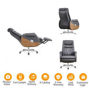 <span class=keywords><strong>Sedia</strong></span> da Ufficio <span class=keywords><strong>Ortopedica</strong></span> Robusta con Schienale Monoblocco, Poltrona Direzionale Ergonomica Multifunzione Reclinabile A-015 - Product Image 3
