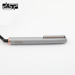 Peigne lisseur professionnel Dsp 11019 gris, outil de coiffage chauffant en céramique pour lisser et boucler - Product Image 3