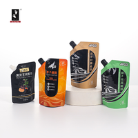 Pochette Doypack en plastique de qualité alimentaire, anti-humidité, avec bec verseur, imprimée flexo, avec logo personnalisé