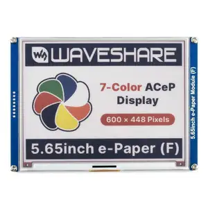 Waveshare 5.65Inch ACeP 7-Warna E-Kertas E-Tinta Tampilan Modul 600X448 Piksel