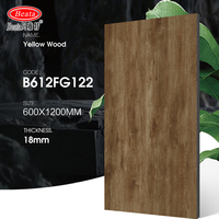 Dalles en porcelaine Fournisseur d'or 600x1200mm Surface imitation bois Résistantes aux impacts et au trafic intensif Anti-taches