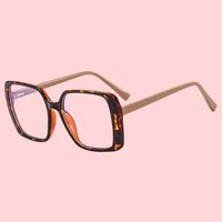 Monture de lunettes optiques carrées rétro pour femmes, anti-lumière bleue, pour la lecture