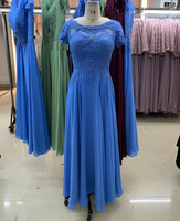 Robe Mini Élégante et Raffinée pour la Mère du Marié, Coupe A-line, en Satin à Pois, Ornée de Cristaux, Coupe Ajustée, Sans Manches, Style Kimono, Décolleté Cœur