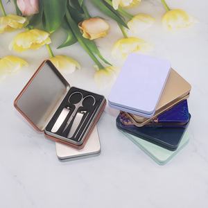 Caixa de Metal Vazia de Duas Peças para Armazenamento de Menta, Estojo de Metal para Cigarros com Tampa Articulada, Estojo de Metal para Charutos para Tabaco - Product Image 2