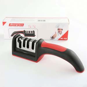 Nouvel affûteur de couteaux domestique 4-en-1 créatif, manuel et rapide, pour couteaux et ciseaux - Product Image 4