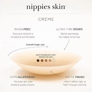 13cm núm vú bao gồm lớn Silicone pasties dính vô hình áo ngực Pad kích thước lớn vú Bìa tái sử dụng liền mạch dính áo ngực - Product Image 4
