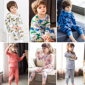 Vente en gros de pyjamas pour enfants en bambou personnalisés, à manches longues, design de dessins animés, 100% coton, vêtements de nuit pour filles - Product Image 2