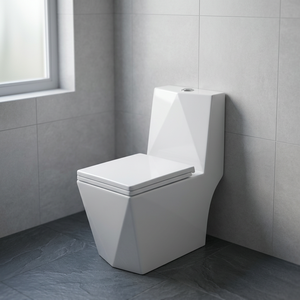 WC en céramique monobloc White Dragon, à chasse d'eau S-trap, pour l'Éthiopie, Sanitaire - Product Image 1