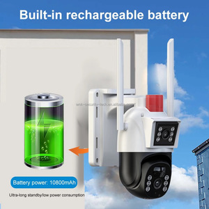 2 ống kính 8MP ngoài trời an ninh máy ảnh mạng năng lượng mặt trời Battery Powered PIR con người phát hiện V380 Pro 4 gam năng lượng mặt trời máy ảnh - Product Image 5