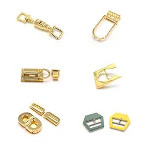 Handbag Accessories Luxury Purse Hardware Turn Push Lock Metal Logo Gold Lock Closure For Bag Purse