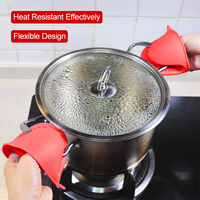 Vente chaude four à micro-ondes gant antidérapant cuisine cuisson Silicone main protecteur isolé chaleur Pot Clips